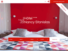 Tablet Screenshot of hotel-nancy-stanislas.com